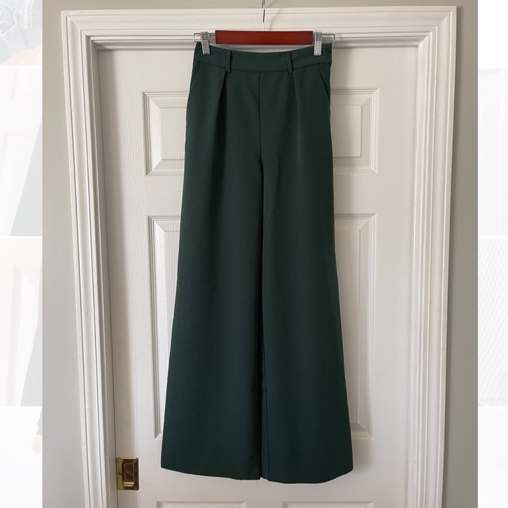 straight legged slacks
